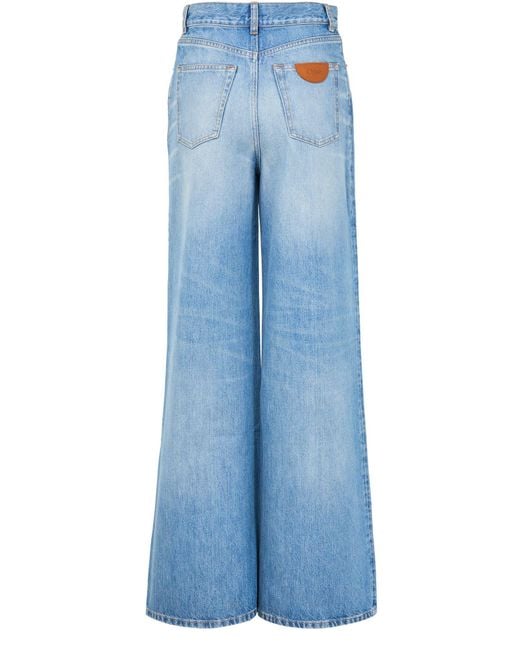 Chloé Blue Straight-Cut Jeans