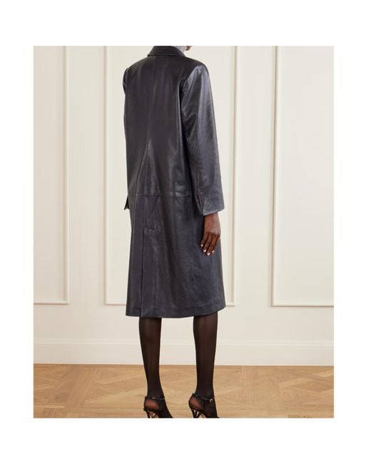 Nour Hammour Blue Long-Sleeved Coat