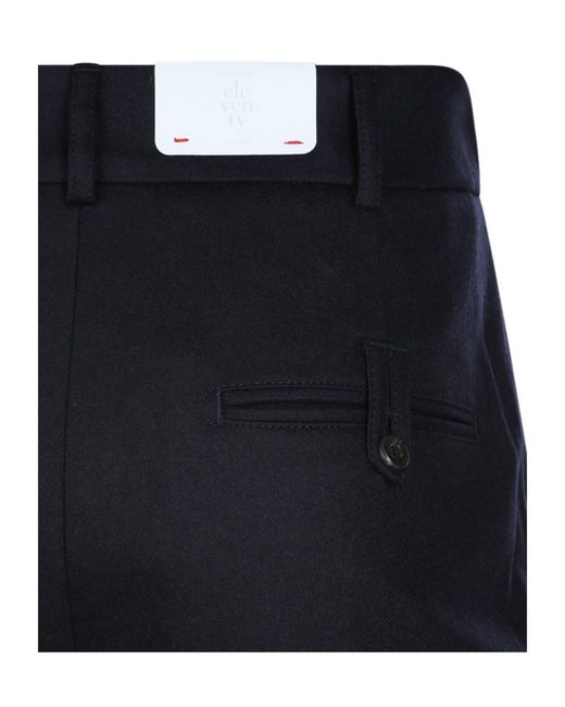 Eleventy Blue Straight-Leg Casual Trousers for men