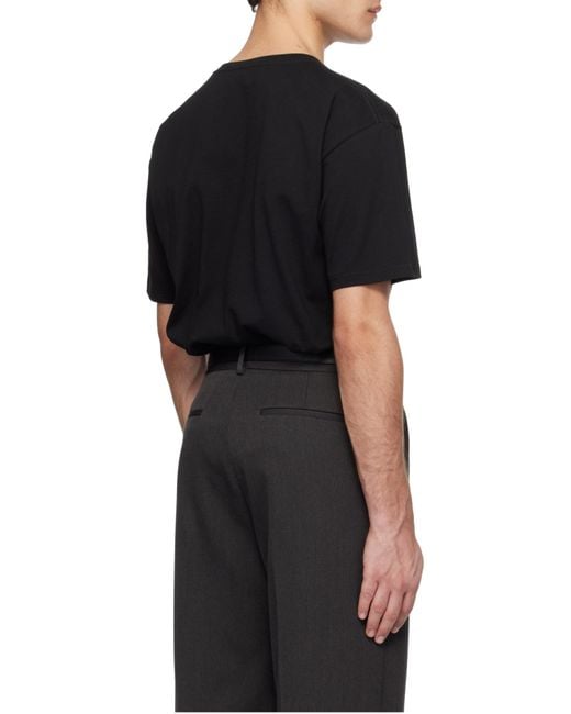 Valentino Black Chez -Printed Crewneck T-Shirt for men