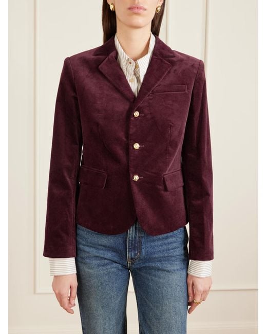 FRAME Purple City Suit Jacket