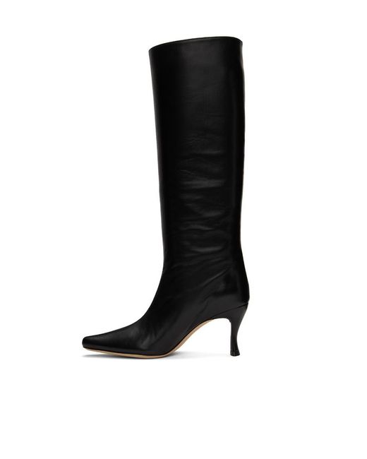 By Far Black Pointed Knee-Length Boots