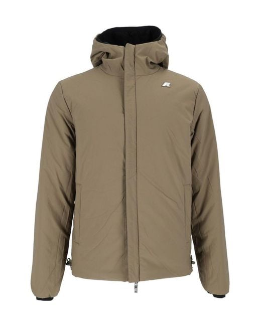 K-Way Black Jack St Warm Reversible Jacket for men