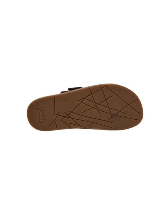 Camper Brown Suede Sandals For