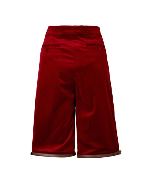 Gucci Red Slim-Fit Shorts for men