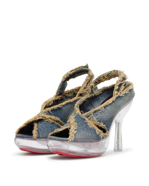 DIESEL Blue 120Mm D-Lake Platform Sdl Sandals