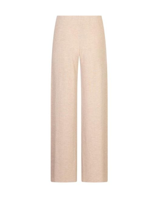 Agnona Natural Straight-Leg Casual Pants