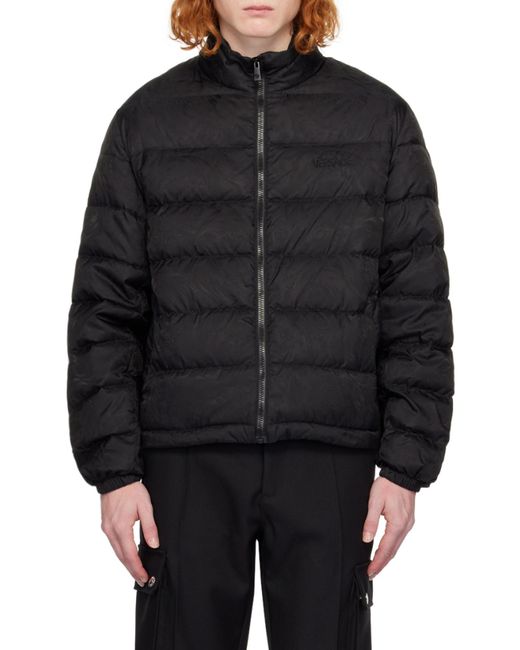 Versace Black Down Jackets for men