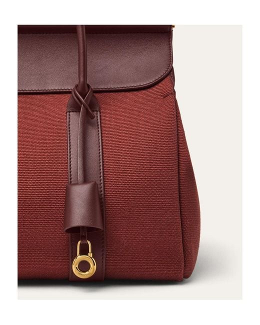 Loro Piana Red Loom Bag L32