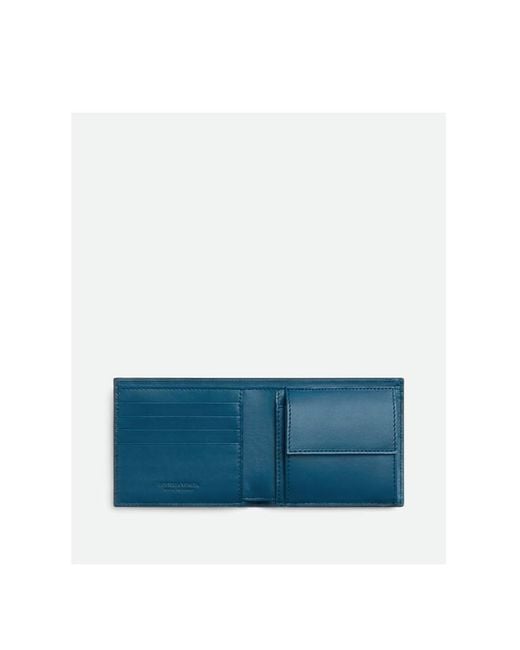 Bottega Veneta Black Intrecciato Bi-Fold Wallet for men