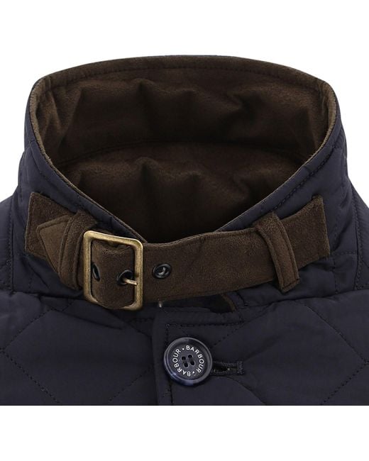 Barbour Blue Lutz Quilted Jacket for men