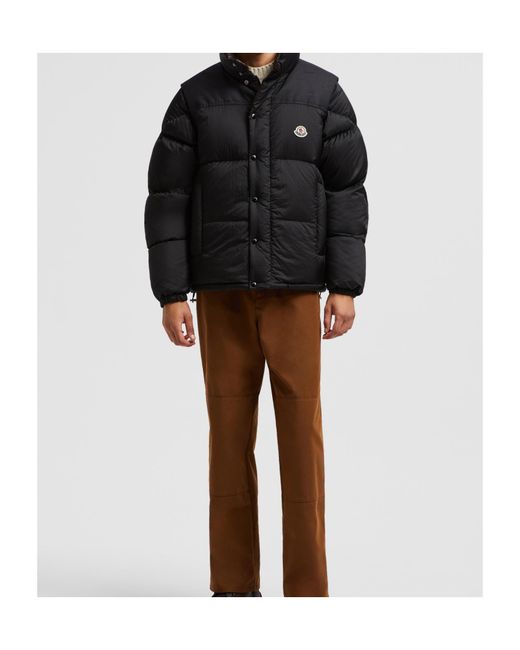 Moncler Black Verone Reversible Short Puffer Jacket for men