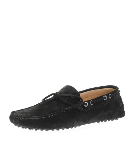 Emporio Armani Black Slip-On Casual Shoes for men