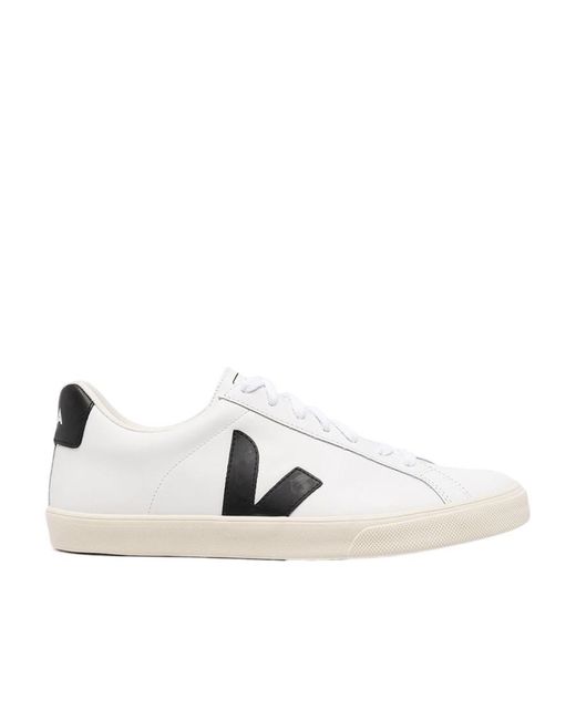 Veja White Esplar V-10 Lace-Up Sneakers