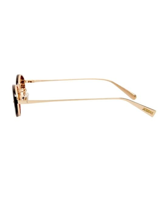 Jacquemus Metallic Full-Frame Sunglasses