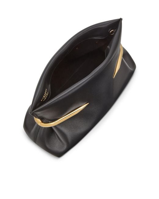 Givenchy Black Smooth Leather Clutch Bag