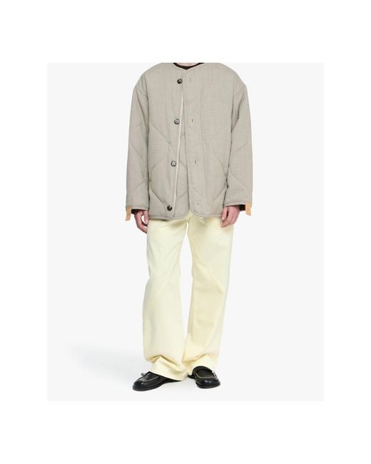 J.W. Anderson Natural Jw Anderson Quilted Button-Up Jacket for men