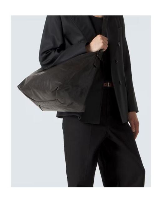 Lemaire Black Belted Shoulder Bag for men