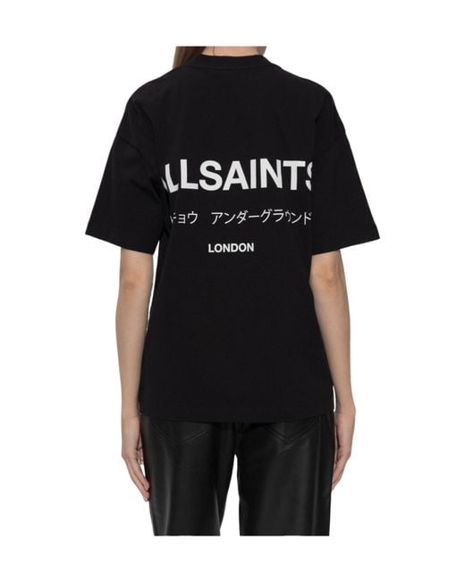 AllSaints Black Underground T-Shirt