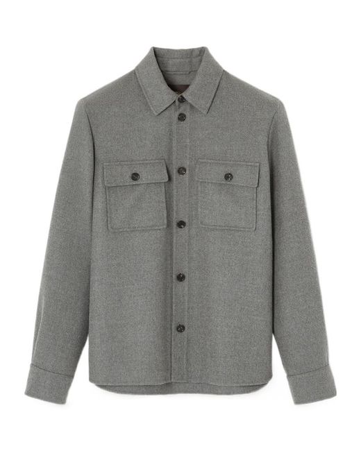 Loro Piana Gray Jim Overshirt for men