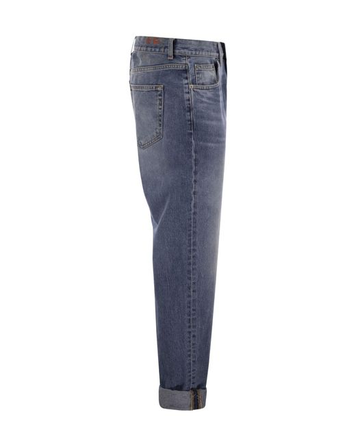Dondup Blue Andi Loose Fit Jeans for men