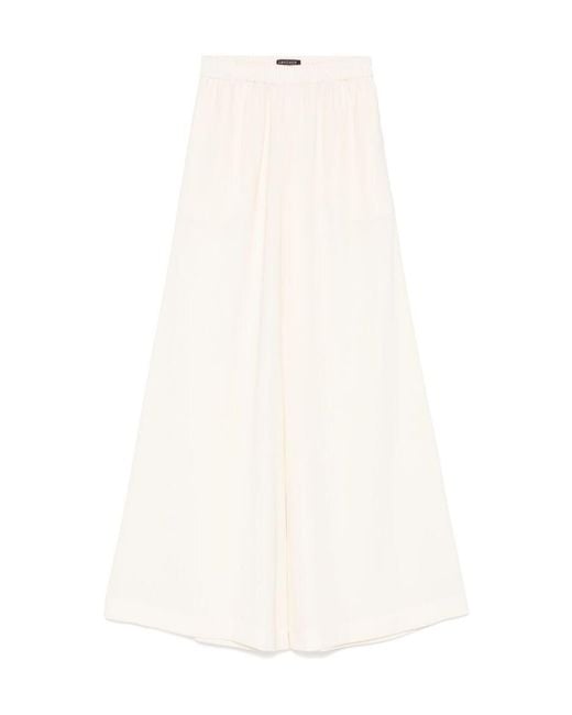 Gianluca Capannolo White Antonia Elastic-Waist Pants