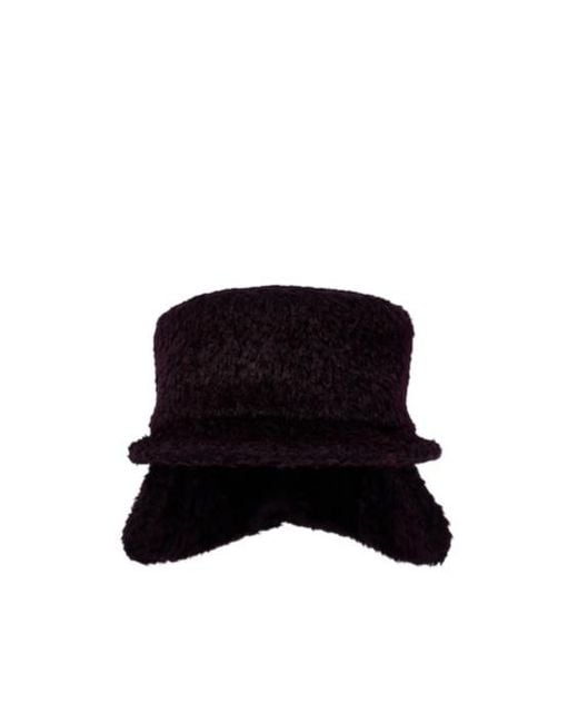 Raf Simons Black Alpaca And Wool Hat for men