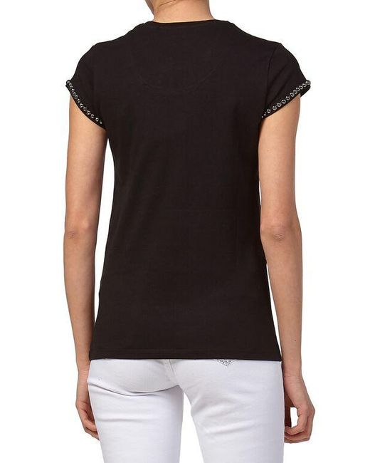 Philipp Plein Black Logo Details T-Shirt
