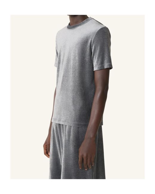 Lanvin Gray Crew-Neck T-Shirt for men
