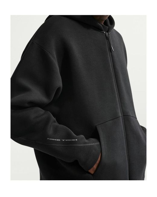 Nike Black Tech Fleece Full-Zip Hoodie for men