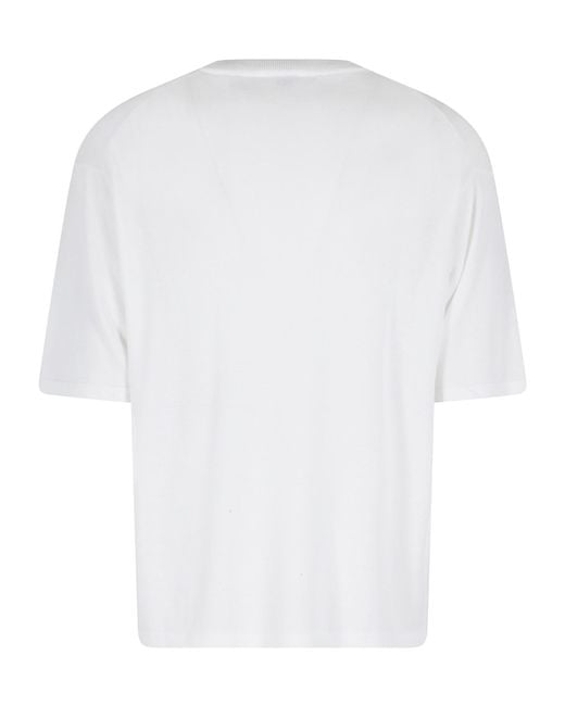 Roberto Collina White Short-Sleeved T-Shirt for men