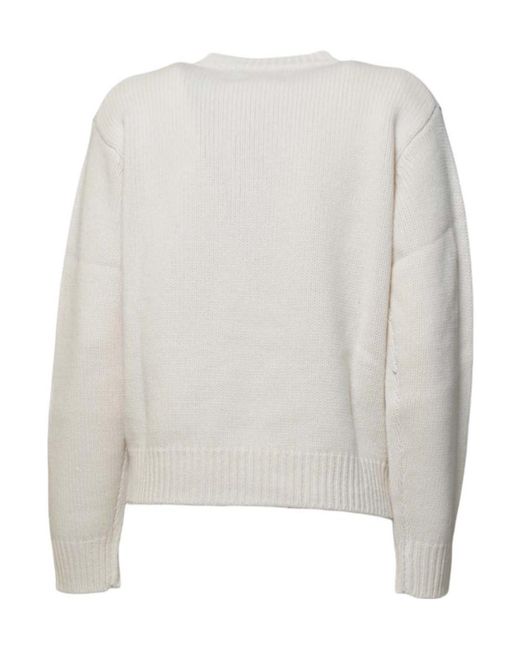 Mc2 Saint Barth White Kyla Cortina Knitwear