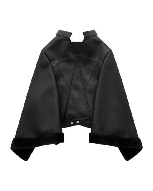 Junya Watanabe Black Button Cloak