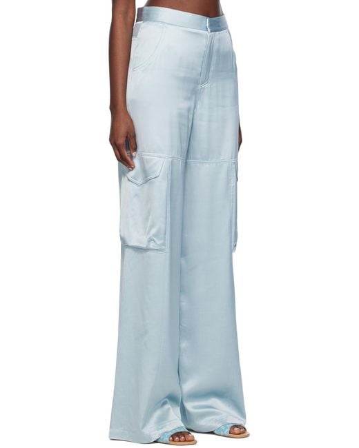 Gcds Blue Ultra Cargo Trousers