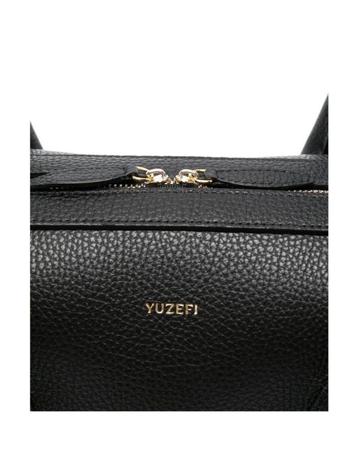 Yuzefi Black Double-Handled Handbag