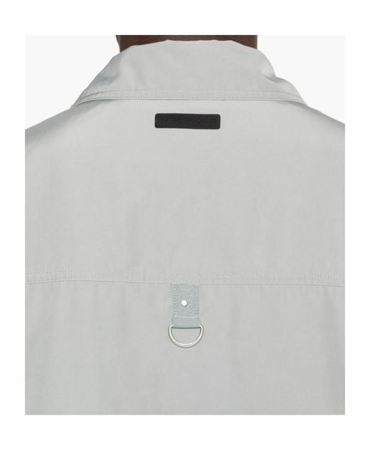 Moose Knuckles Gray Collared Zip-Up Jacket for men