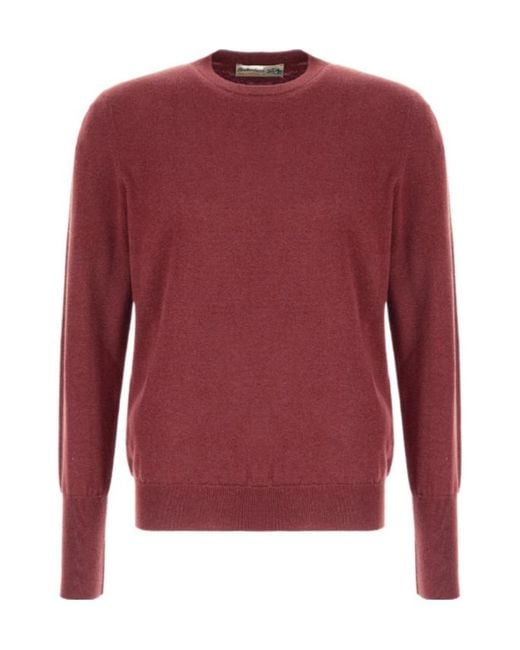 Ballantyne Red Long-Sleeve Knit Top for men