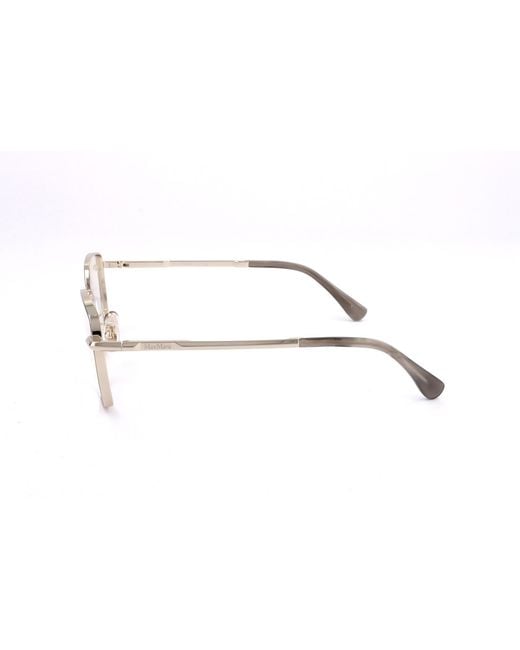 Max Mara White Full-Rimmed Plano Lenses