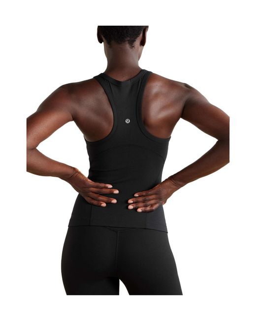 lululemon athletica Black Elastic Tank Vest