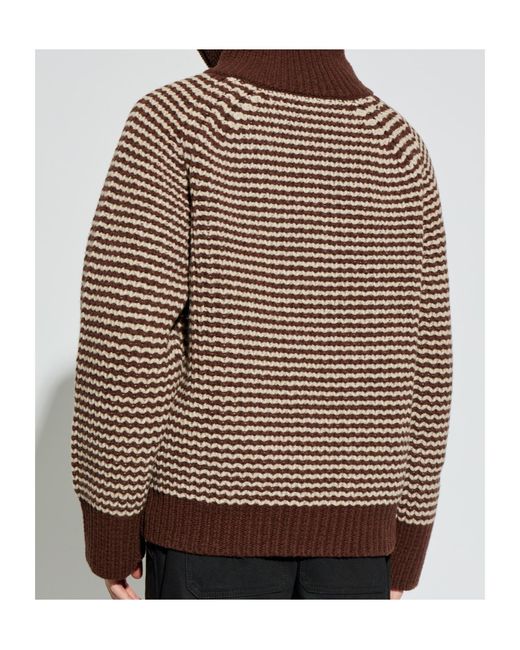 Studio Nicholson Brown Striped Sweater for men