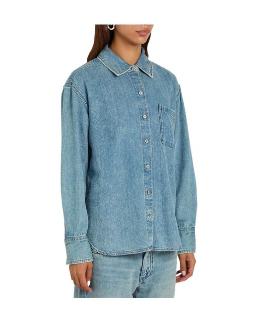 Rag & Bone Blue Denim Shirt