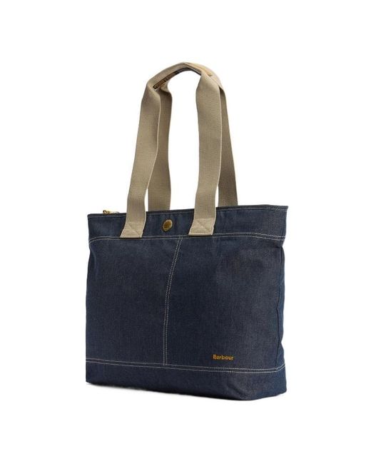 Barbour Blue Mya Denim Tote Bag