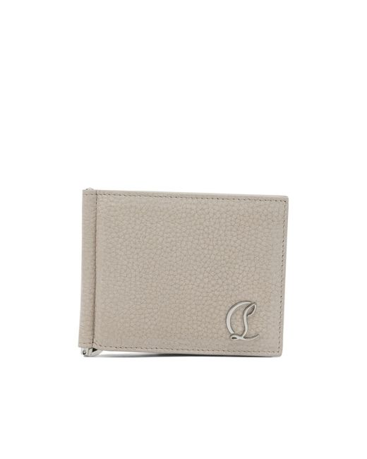 Christian Louboutin Gray Mooncrest Keycase for men