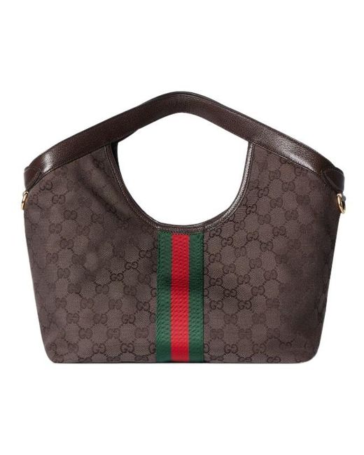 Gucci Brown Giglio Small Tote Bag