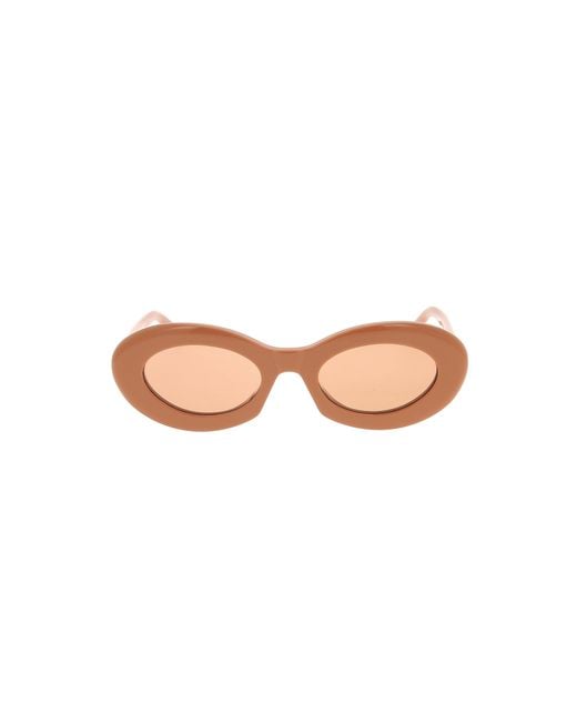 Saint Laurent Multicolor Eyewear Oval Frame Sunglasses