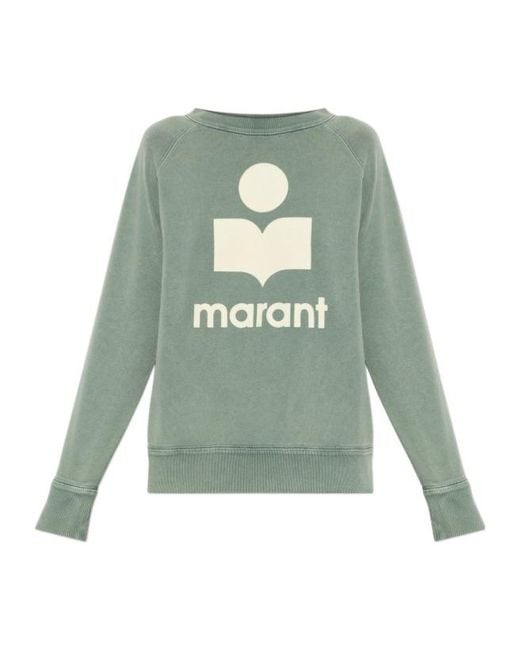 Isabel Marant Green Isabel Marant Étoile Millyny Logo Sweatshirt