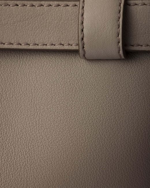 Prada Brown Buckle Medium Leather Handbag With Double Belt