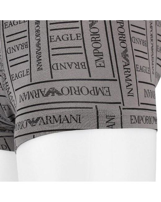 Emporio Armani Gray Logo Underwear for men