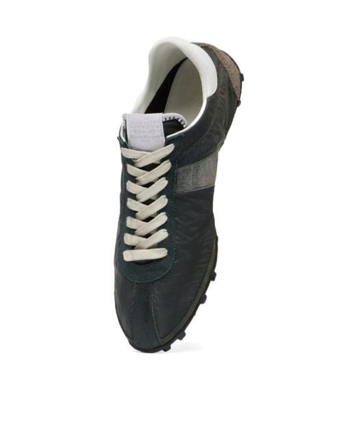 Maison Margiela Gray Sprinters Lace-Up Sneakers for men