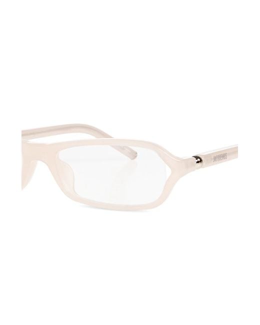 Jacquemus White Geometric-Frame Glasses